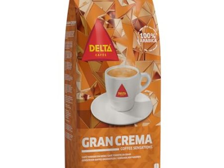 Delta Cafés Gran Crema - Café en Grano 100% Arábico - 1 kg Embalaje Deteriorado (Cad: 31 08 2025) Supply