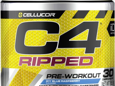 C4 Ripped - Suplemento en polvo para preentrenamiento - Frambuesa azul | Bebida energética para antes de entrenar | 30 raciones Embalaje Deteriorado (Cad: 04 09 2024) Fashion