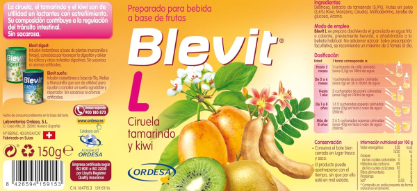 BLEVIT L Infusión 150G Embalaje Deteriorado For Sale