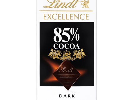 Tableta de chocolate negro Lindt Excellence 85% Cacao - 100 g Embalaje Deteriorado (Cad: 28 02 2025) For Cheap