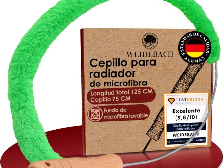 Weidebach Cepillo de Microfibra para Radiadores - 125 cm de Longitud Total, Limpieza Profunda y Sin Arañazos Reacondicionado Cheap