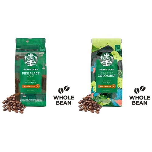 (1 Unidad Modelo Aleatorio) STARBUCKS Pike Place Roast o Single-Origin Colombia Café en Grano Entero 450g Embalaje Deteriorado Online