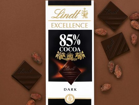 Tableta de chocolate negro Lindt Excellence 85% Cacao - 100 g Embalaje Deteriorado (Cad: 31 01 2025) For Discount